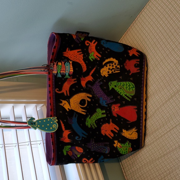 **flaw**Canvas Laurel Burch Tote Dog Pattern - Picture 2 of 14